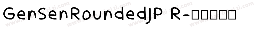 GenSenRoundedJP R字体转换